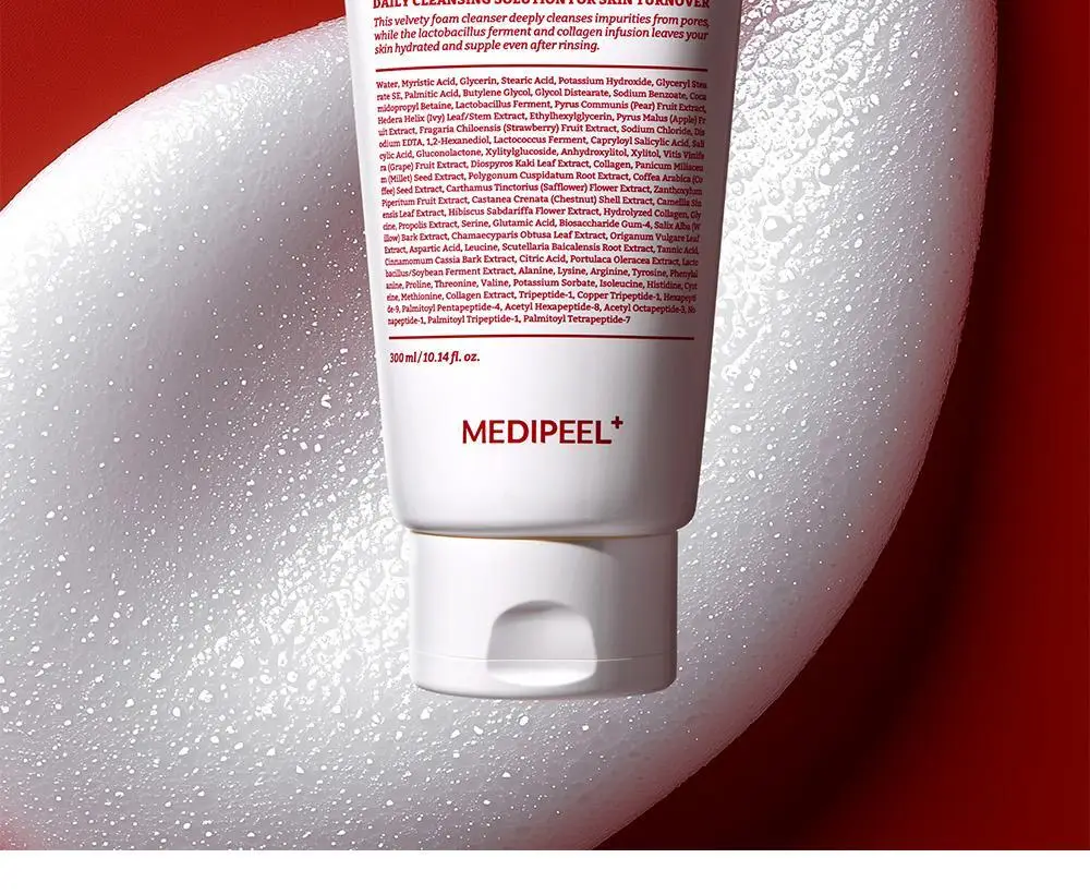 [모공쏙폼] 메디필 레드 락토 콜라겐 클리어 폼 2.0 300ml (+테디베어 키링) 상세페이지 13